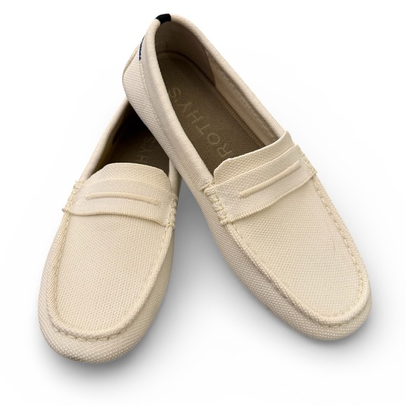Rothy's Shoes - Rothy's The Driver Sesame Loafers Cream Size 7.5 NWOB